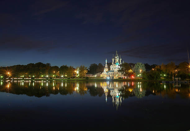 pond in Ostankino  Moscow  Russia