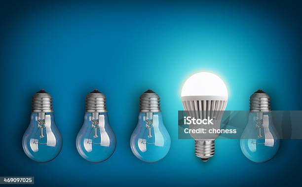 Neue Techonlogy Stockfoto und mehr Bilder von Glühbirne - Glühbirne, LED-Leuchtmittel, Glühfaden
