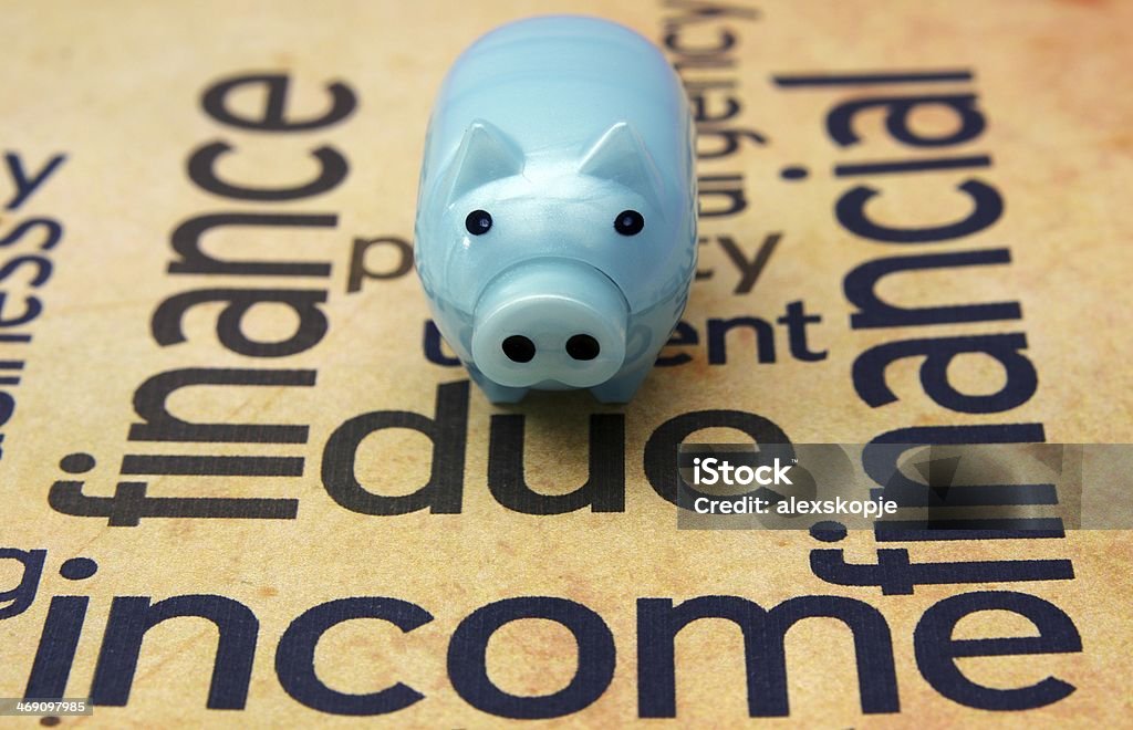 Piggy bank and due concept Balance Stock Photo
