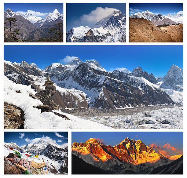 istock Set of Mt. Everest views 469098132