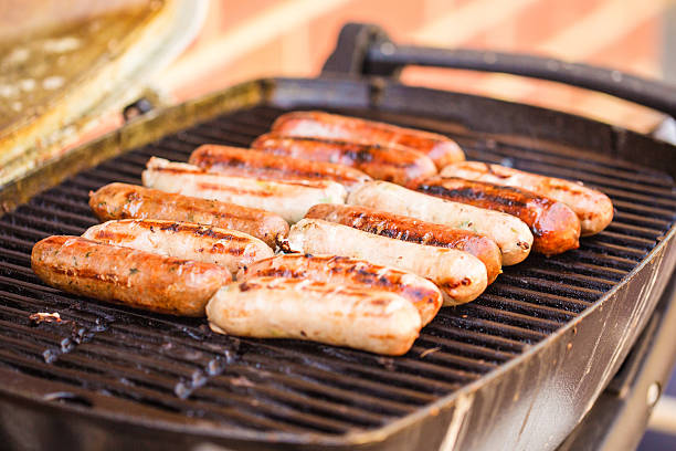 istock Barbecued beef and pork sausages 469102286