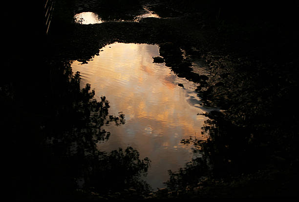 Sunset Reflection stock photo