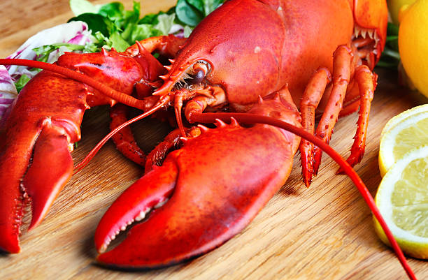 istock Boiled lobster and lemon 469105061