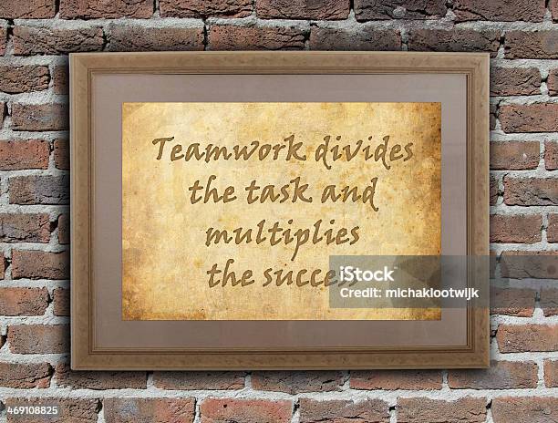 Teamwork Divides The Task Stock Photo - Download Image Now - Border - Frame, Horizontal, Motivation