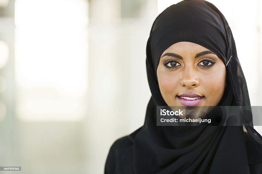 muslim businesswoman beautiful muslim businesswoman in modern office Islam Stock Photo