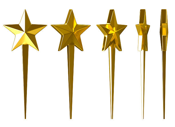 istock gold stars on a white background 469110183