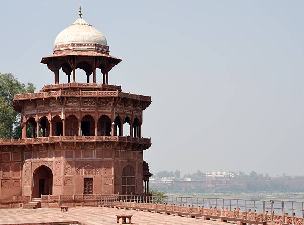 istock Red Fort and Taj Mahal Agra India 469115392