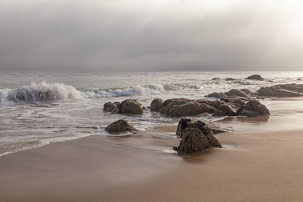 Monterey Bay Coast waves coming ashore in monterey bay california monterey bay stock pictures, royalty-free photos & images