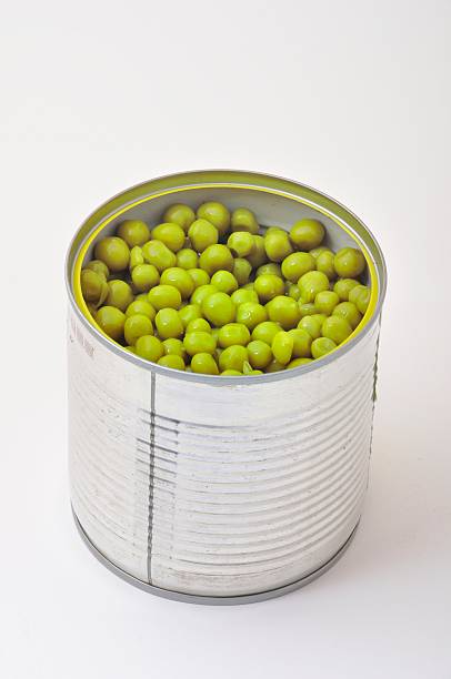 istock green peas in  tin can 469115820
