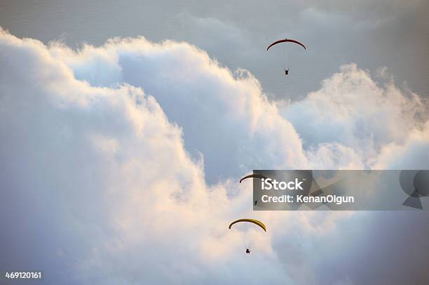 Sunset With Paragliding Stock Photo - Download Image Now - Asia, Paragliding, Adventure