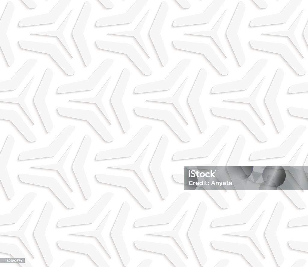 Three Rayed Star 3d White Three Ray Stars With Offset Stock Illustration - Download ...