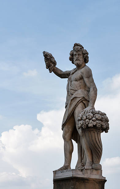 istock Statue of Autumn, or Bacchus in Holy Trinity Bridge, Florence 469120716