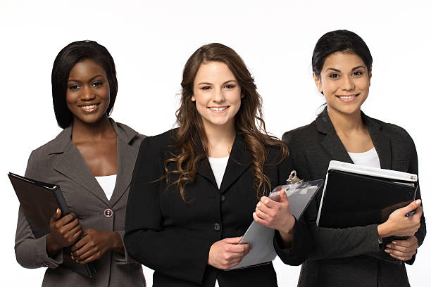 Diverse and empowered women ready for business Well dressed African American woman holding her   Bible and looking at the camera female role model stock pictures, royalty-free photos & images