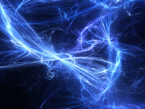 istock Glowing blue high energy field in space 469122180