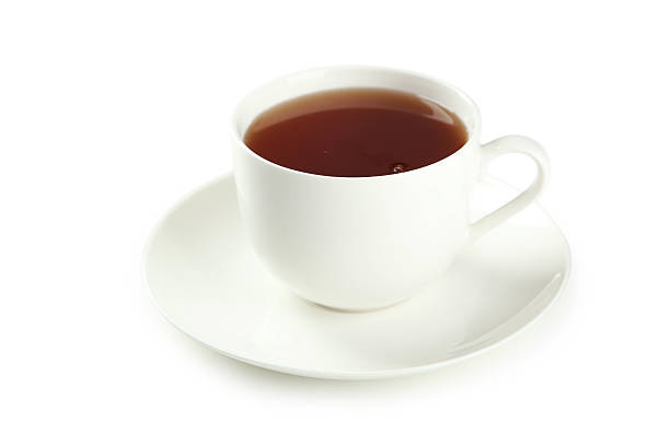 istock Cup of tea isolated on white 469122928