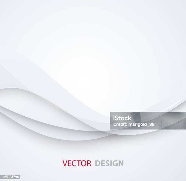 White Elegant Business Background Stock Illustration - Download Image Now - Backgrounds, White Color, Wave Pattern