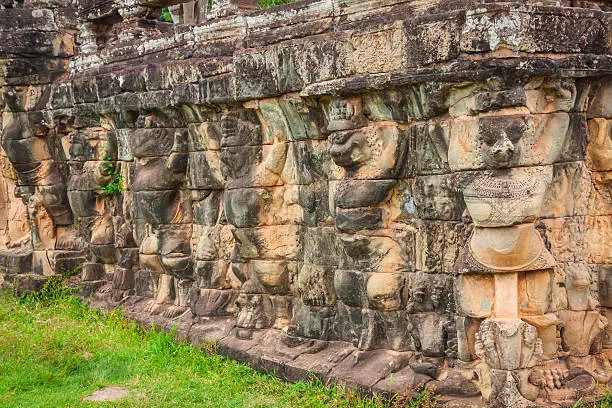 Terrace of the elephants, Angkor Thom, Siemreap