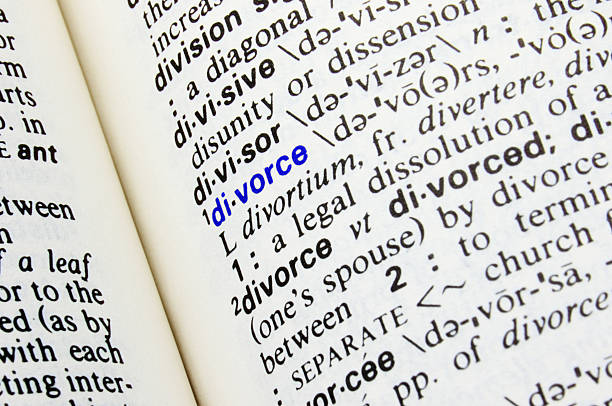 istock Divorce. Closeup of dictionary word entry. 469129808