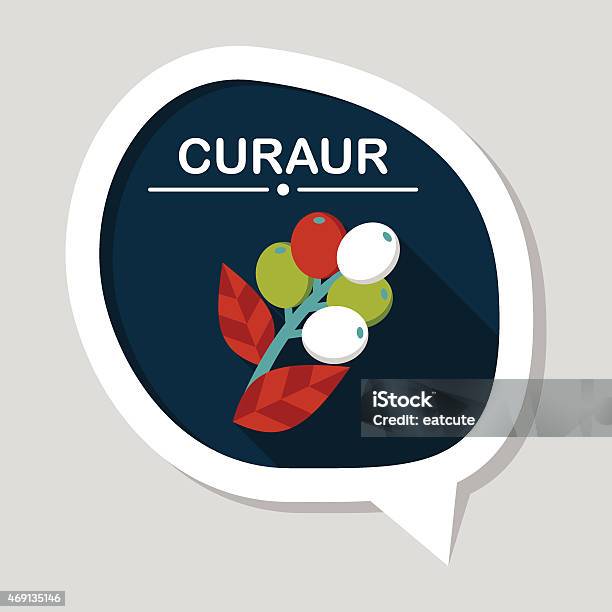 Coffee Fruit Flat Icon With Long Shadow Eps10 Stock Illustration - Download Image Now - 2015, Agriculture, Bean