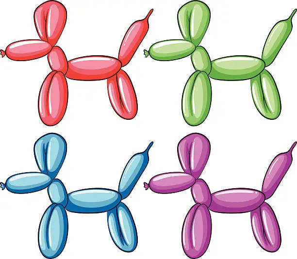 Vector illustration of Balloon art