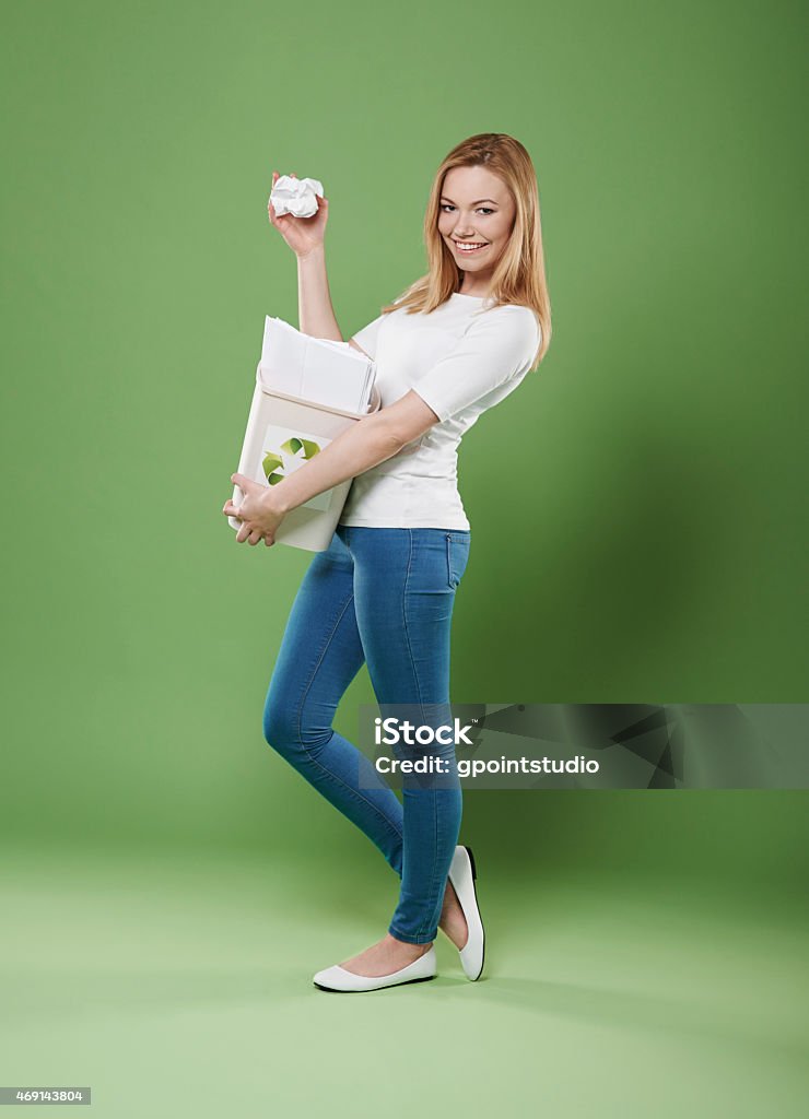 It's my way for recycling Throwing Stock Photo