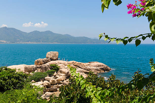 Hon Chong island, popular tourist destinations at Nha Trang stock photo