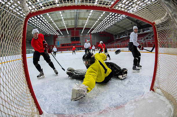 istock Ice Hockey Players Scoring the Goal 469150309