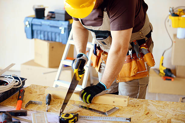 istock Male carpenter in working clothes in a construction workshop 469153906