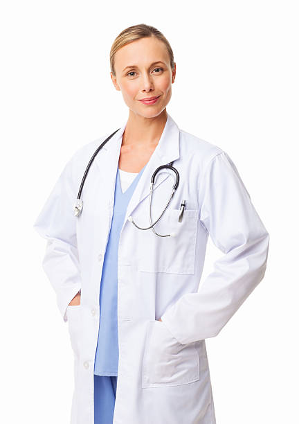 istock Confident Female Doctor - Isolated 469155805