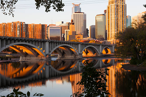 istock Minneapolis Minnesota skyline along the Mississippi River. 469156236
