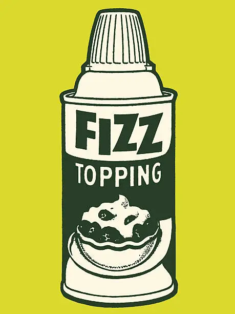 Vector illustration of Fizzed Whipped Topping