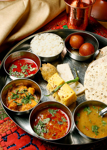 Gujarati Thali stock photo