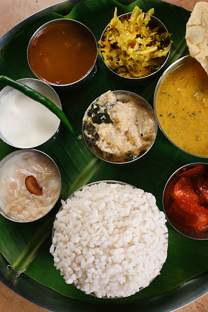 istock Malabar Thali - a selection of different dishes 469160455