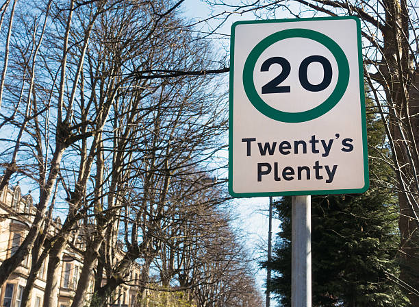 istock Twenty's Plenty 20 Mph speed limit sign 469163698