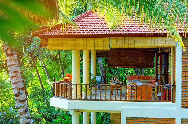 istock romantic tropical bungalow in  wild jungle  - dream holiday 469163868