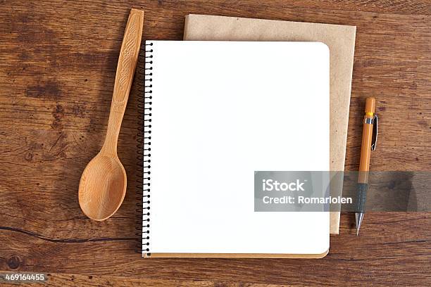 Blank Notepad For Recipes Stock Photo - Download Image Now - Brown, Copy Space, Cultures