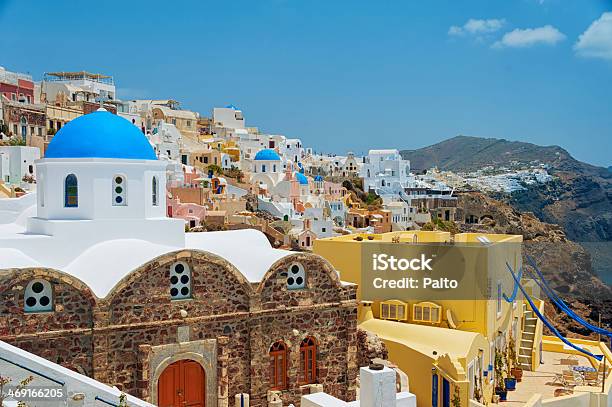 Santorini Greece Stock Photo - Download Image Now - Architectural Dome, Architecture, Church