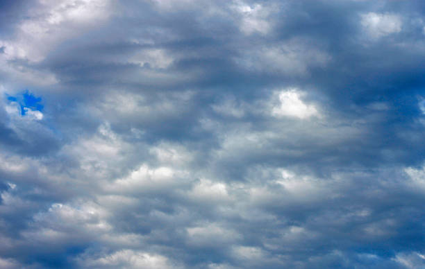 istock Blue sky and white clouds and the sun 469167485