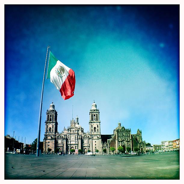 istock Zocalo Square and flag, Mexico City 469167726