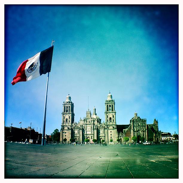 istock Zocalo Square and flag, Mexico City 469167730