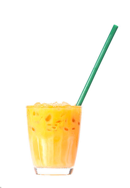 istock iced milk tea on white background 469167742
