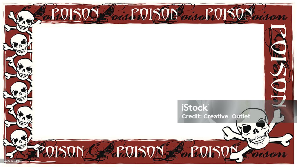 Poison Frame Poison Skulls Frame Stock Illustration - Download Image Now ...