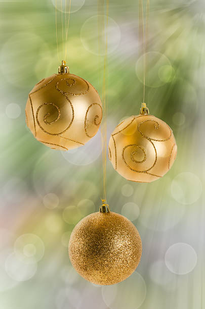 istock Golden  Christmas Ornaments 469173193