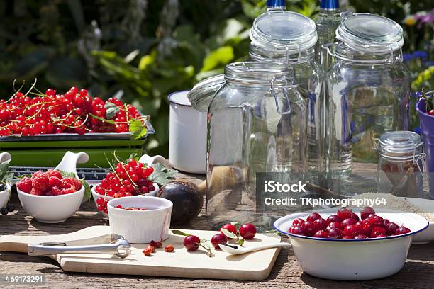 Cherry Liqueur Preparation Step 3 Stock Photo - Download Image Now - Alcohol - Drink, Berry Fruit, Bowl