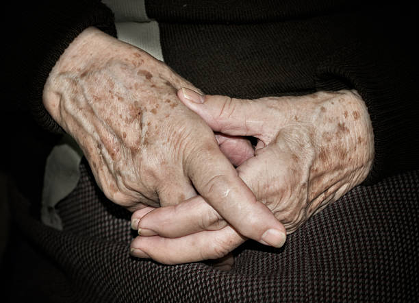 istock Hands of elderly person 469173763