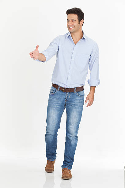 istock Man Is greeting With His Hand 469173892