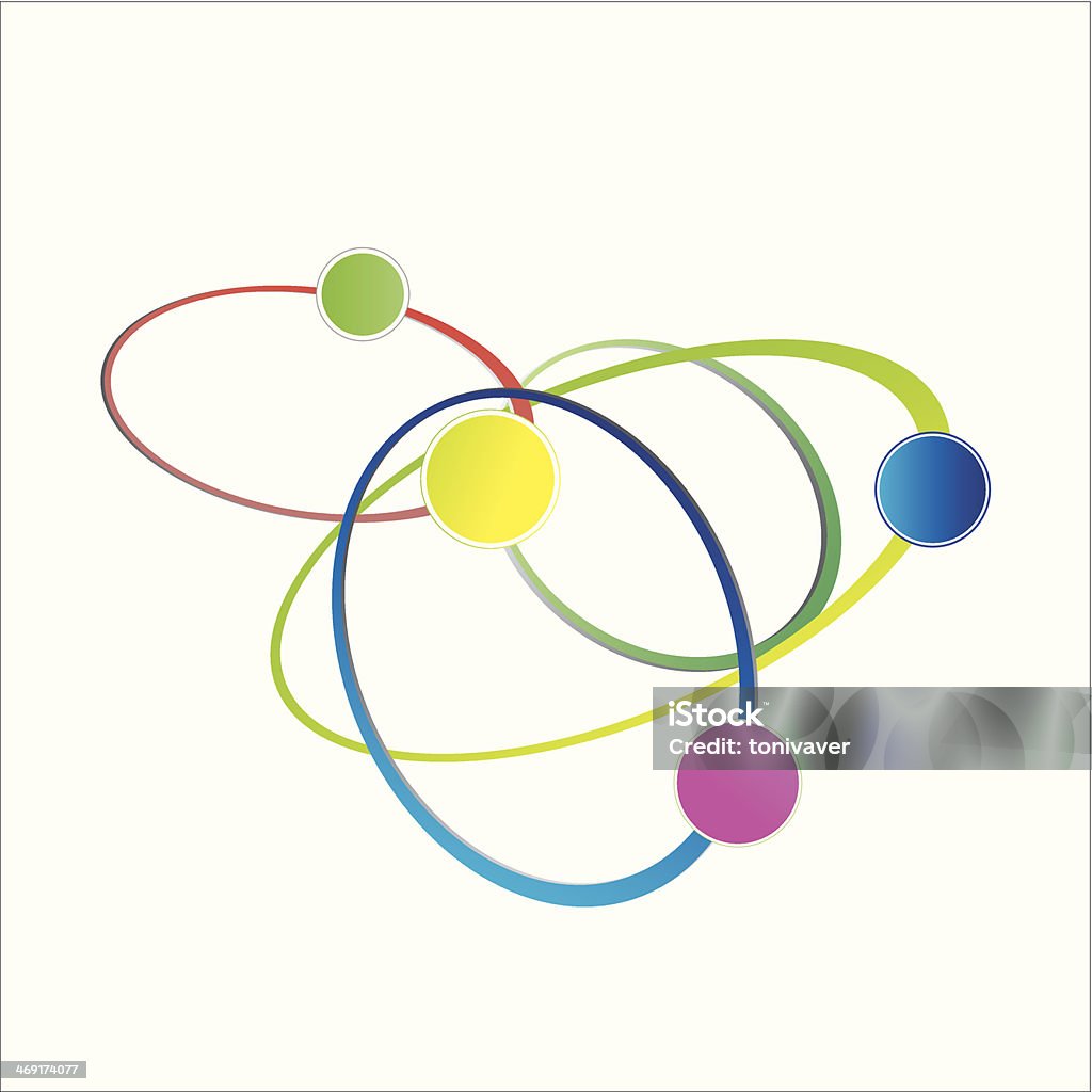 Molecular structure Molecular structure on the gray background Abstract stock vector