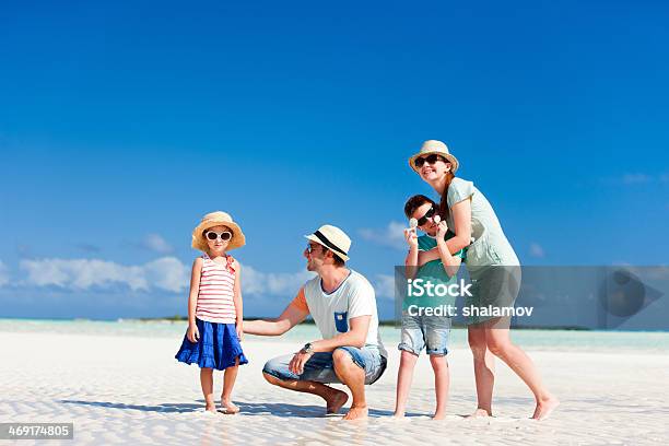 Family On Summer Vacation Stock Photo - Download Image Now - Adult, Beach, Boys