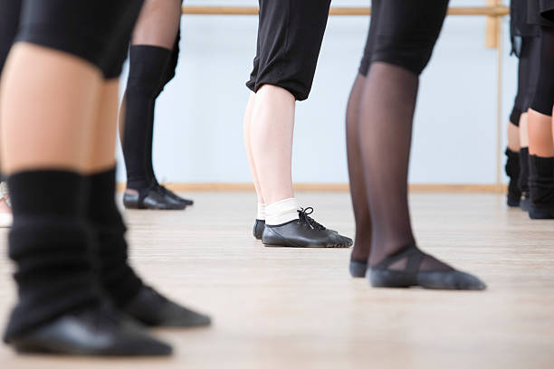 istock Ballet Dancers Practicing In Rehearsal Room 469175173