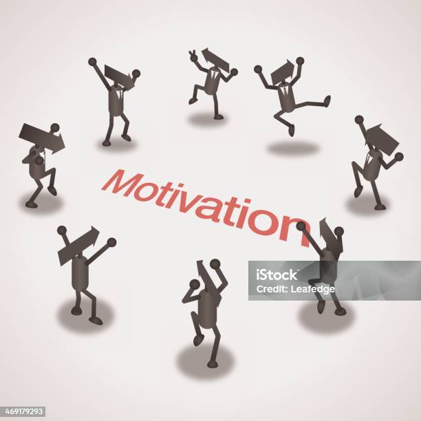 Motivation Stock Vektor Art und mehr Bilder von Anreiz - Anreiz, Applaudieren, Arbeiten